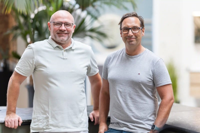 Marko Keßling und Frank Sinning im Showroom