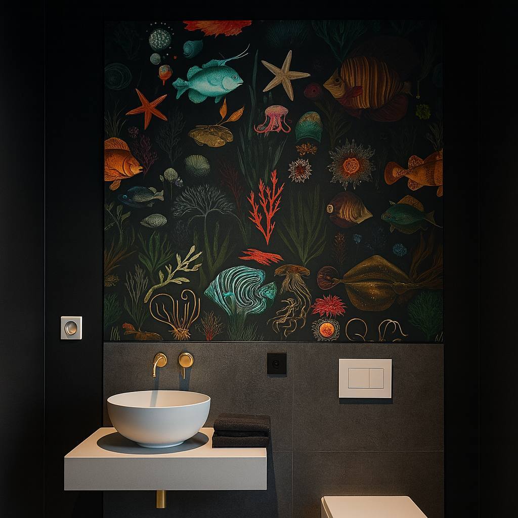 Motivtapete Meer Fische Badezimmer