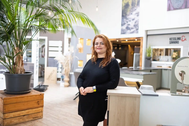 Beratungsbereich im Showroom