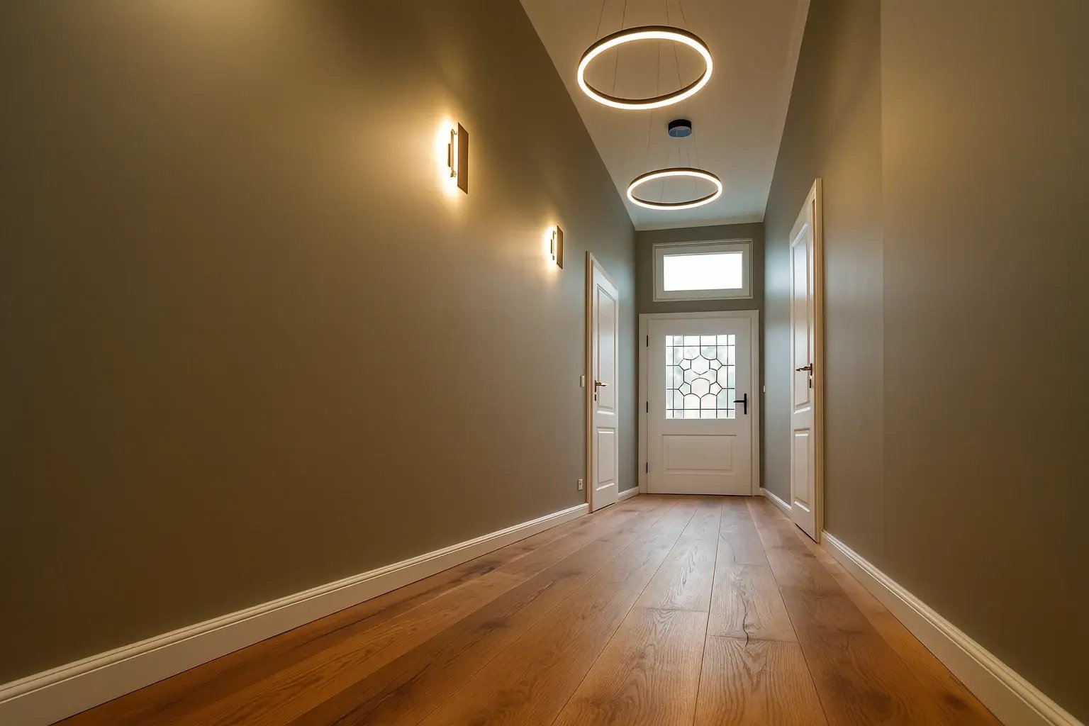 ECHTHOLZPARKETT IM EINGANGSBEREICH IN HOLLENSTEDT