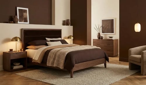 schlafzimmer-wandgestaltung-braun-macchiato-parkett-hamburg-lueneburg