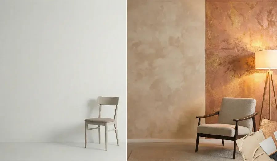 vorher-nachher-wandgestaltung-spachteltechnik-metallic-hamburg-buxtehude